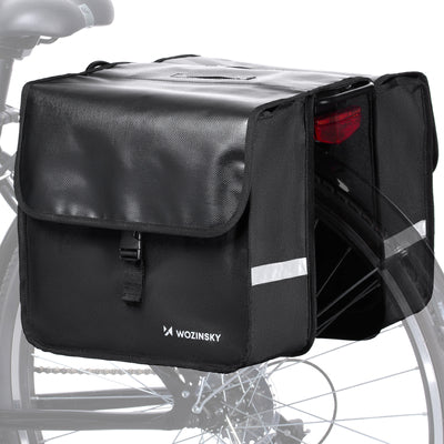 Wozinsky Double Bike Pannier for Trunk 28L Black (WBB34BK)