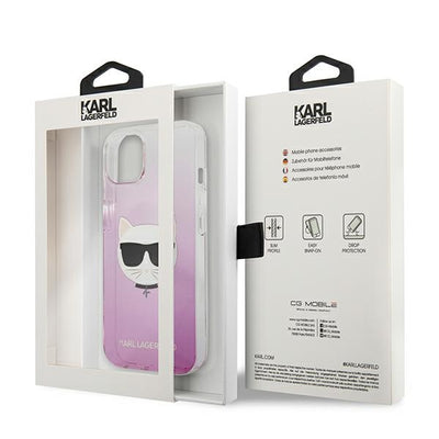 Karl Lagerfeld KLHCP13SCTRP iPhone 13 mini 5.4" hardcase pink/pink Choupette Head