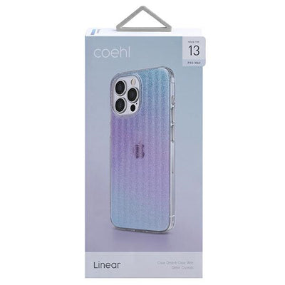 Uniq Coehl Linear case for iPhone 13 Pro Max - pink and blue