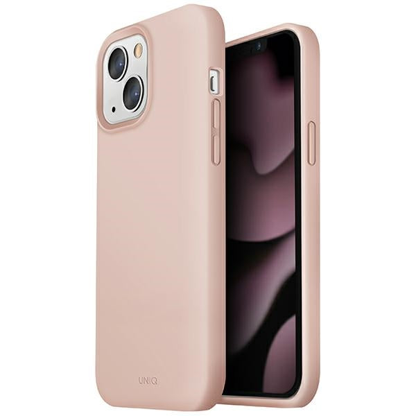 „Uniq Lino“ dėklas, skirtas „iPhone 13“ – rožinis
