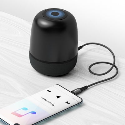 Acefast audio cable USB Type C - 3.5mm mini jack (male) 1.2m, AUX black (C1-08 black)