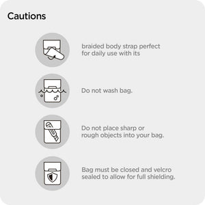 Anti-theft Spigen Pouch Keyless RFID Signal Blocker - black