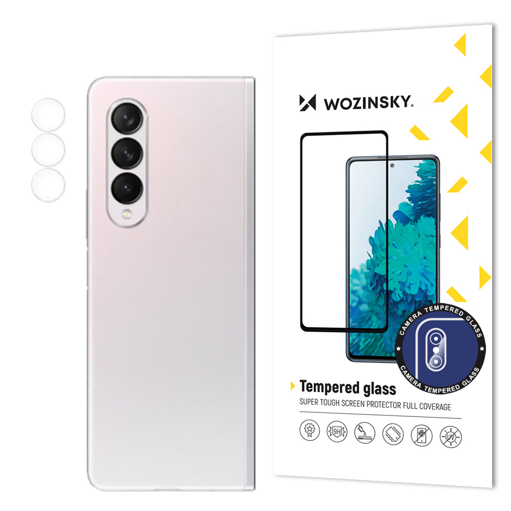 „Wozinsky Camera Glass 9H“ grūdintas stiklas visoms „Samsung Galaxy Z Fold 3“ kameroms