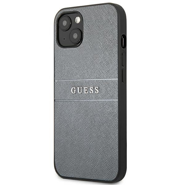 Guess GUHCP13SPSASBGR iPhone 13 mini 5.4" grey/grey Saffiano Strap
