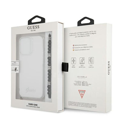 Guess GUHCP13XKPSBK iPhone 13 Pro Max 6.7" Transparent hardcase Black Pearl