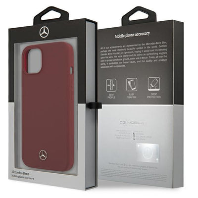 Mercedes Silicone Line iPhone 13 Case - Red
