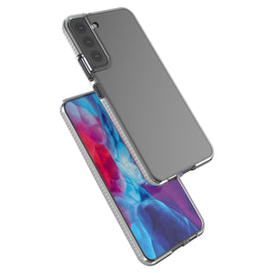 Spring Case cover gel case with colored frame for Samsung Galaxy S22+ (S22 Plus) black