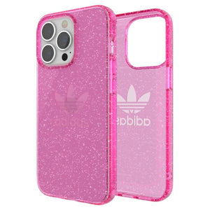 Adidas OR Protective Clear Case Glitter for iPhone 13 Pro / iPhone 13 - Pink