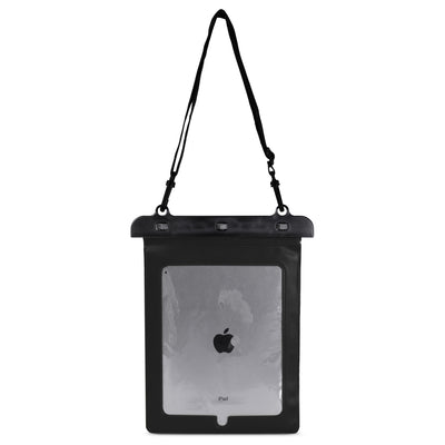 Waterproof PVC tablet case - black