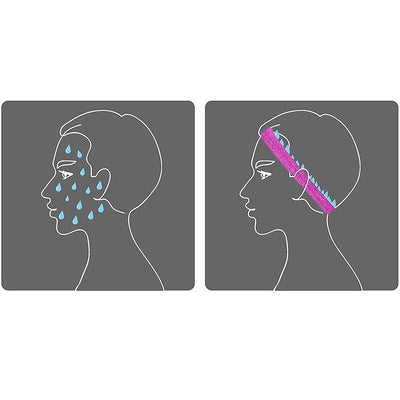 Elastic fabric headband for running fitness orange