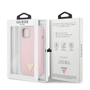 Guess GUHCP13MSLTGU iPhone 13 6.1" purple/purple hardcase Silicone Triangle