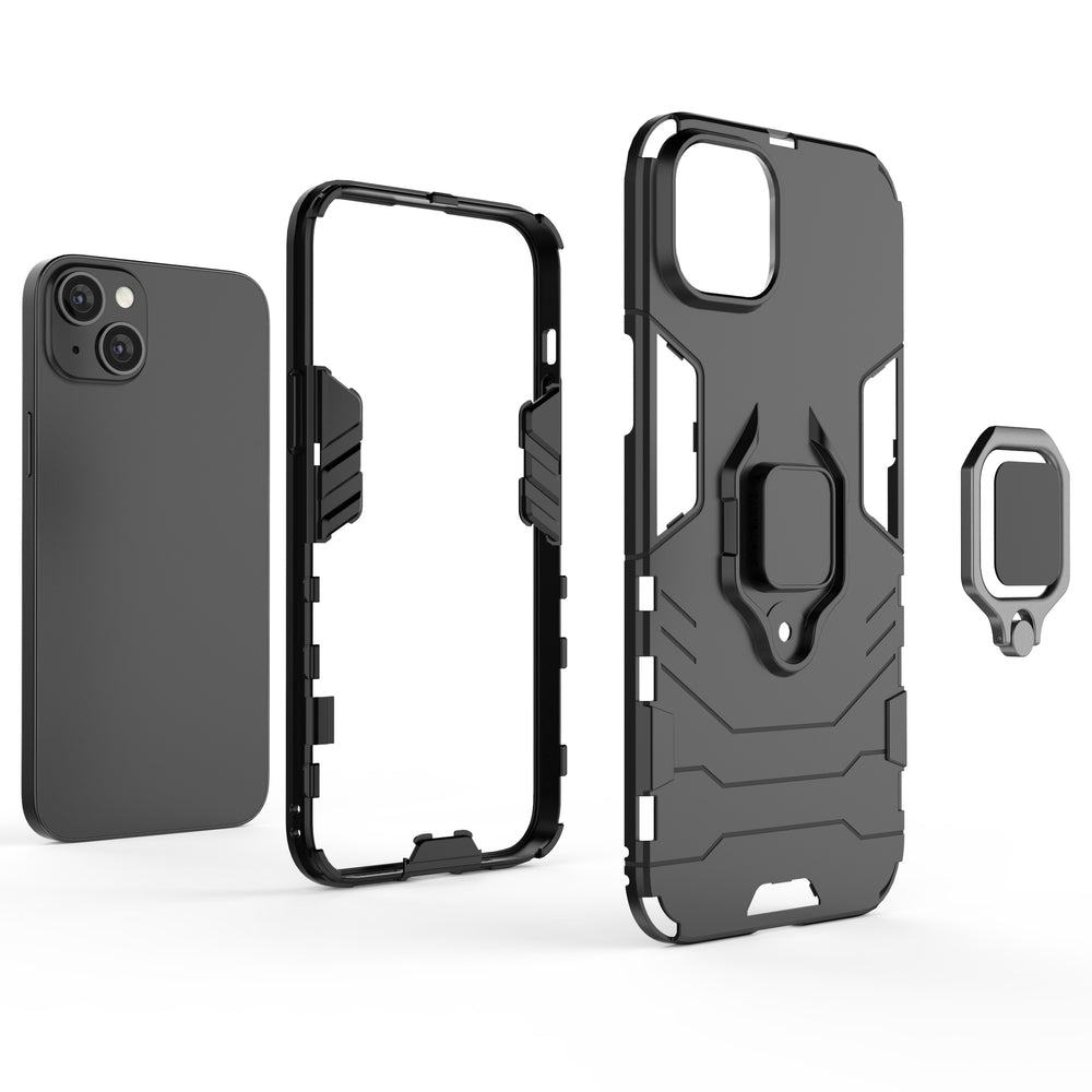 Ring Armor case for iPhone 14 Pro Max armored cover magnetic holder ring black
