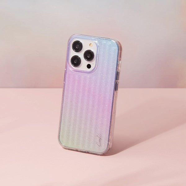 Uniq Coehl Linear case for iPhone 14 Pro Max - blue and pink