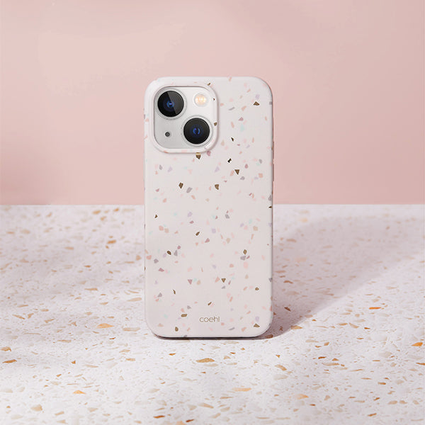 Uniq Coehl Terrazzo case for iPhone 14 Plus - sand