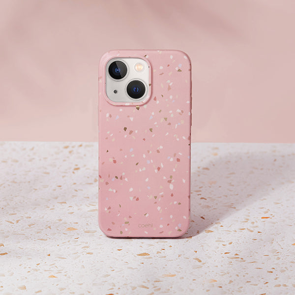 Uniq Coehl Terrazzo case for iPhone 14 - pink