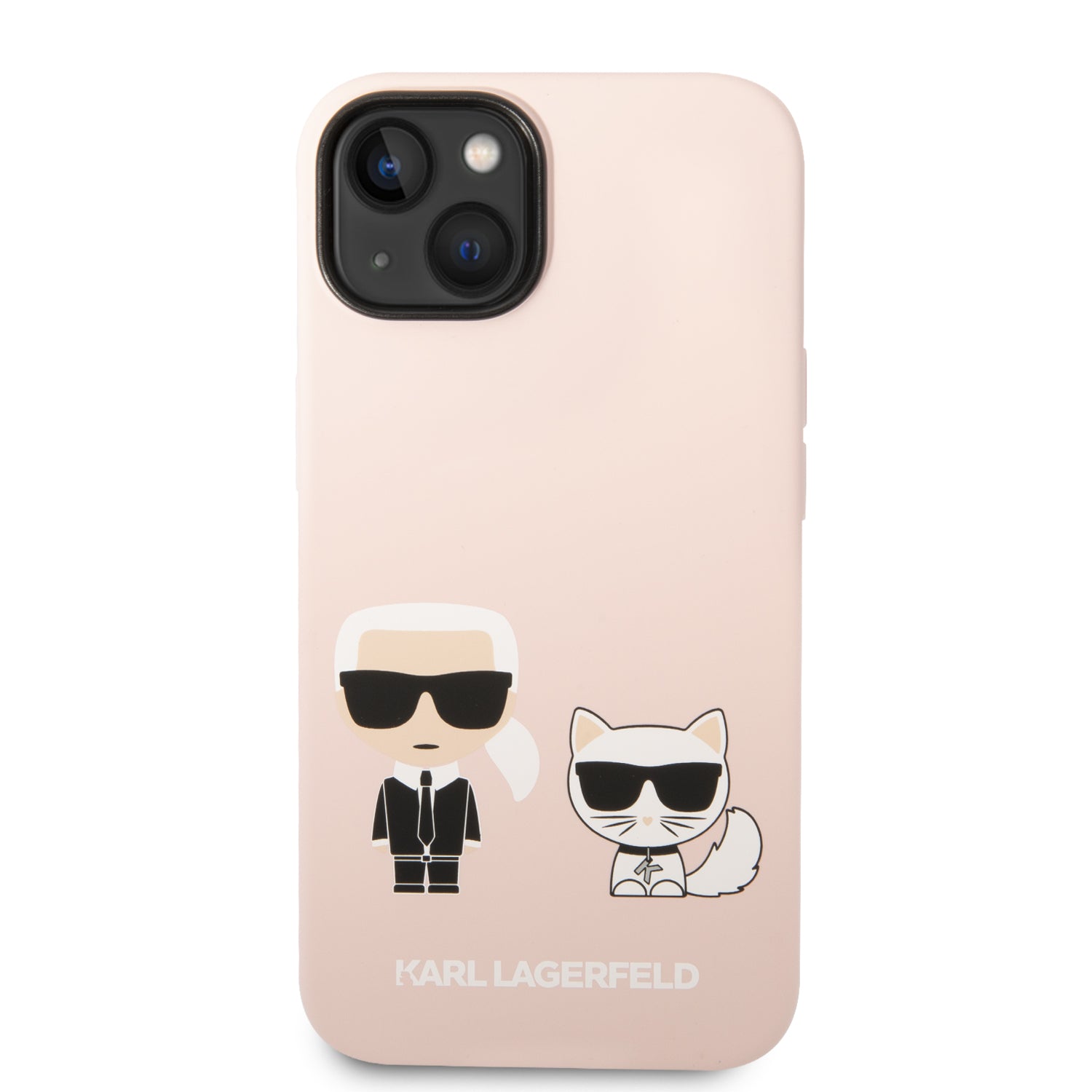 Karl Lagerfeld KLHMP14SSSKCI iPhone 14 6.1 "hardcase light pink / light pink Silicone Karl &amp; Choupette Magsafe