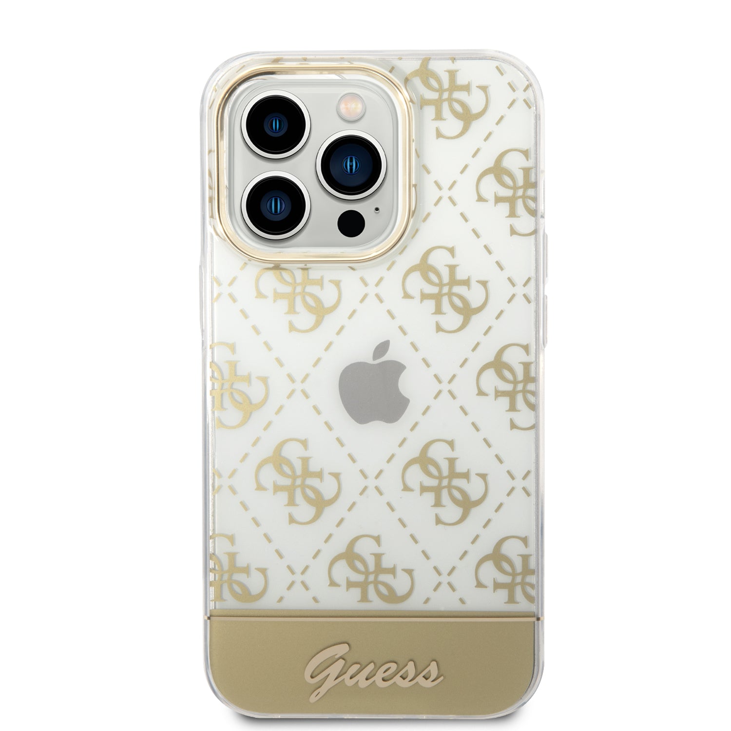Guess GUHCP14LHG4MHG iPhone 14 Pro 6.1 "gold / gold hardcase 4G Pattern Script