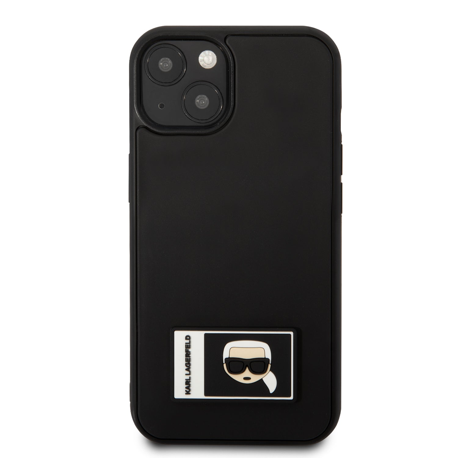 Karl Lagerfeld KLHCP13S3DKPK iPhone 13 mini 5,4 "black / black hardcase Ikonik Patch