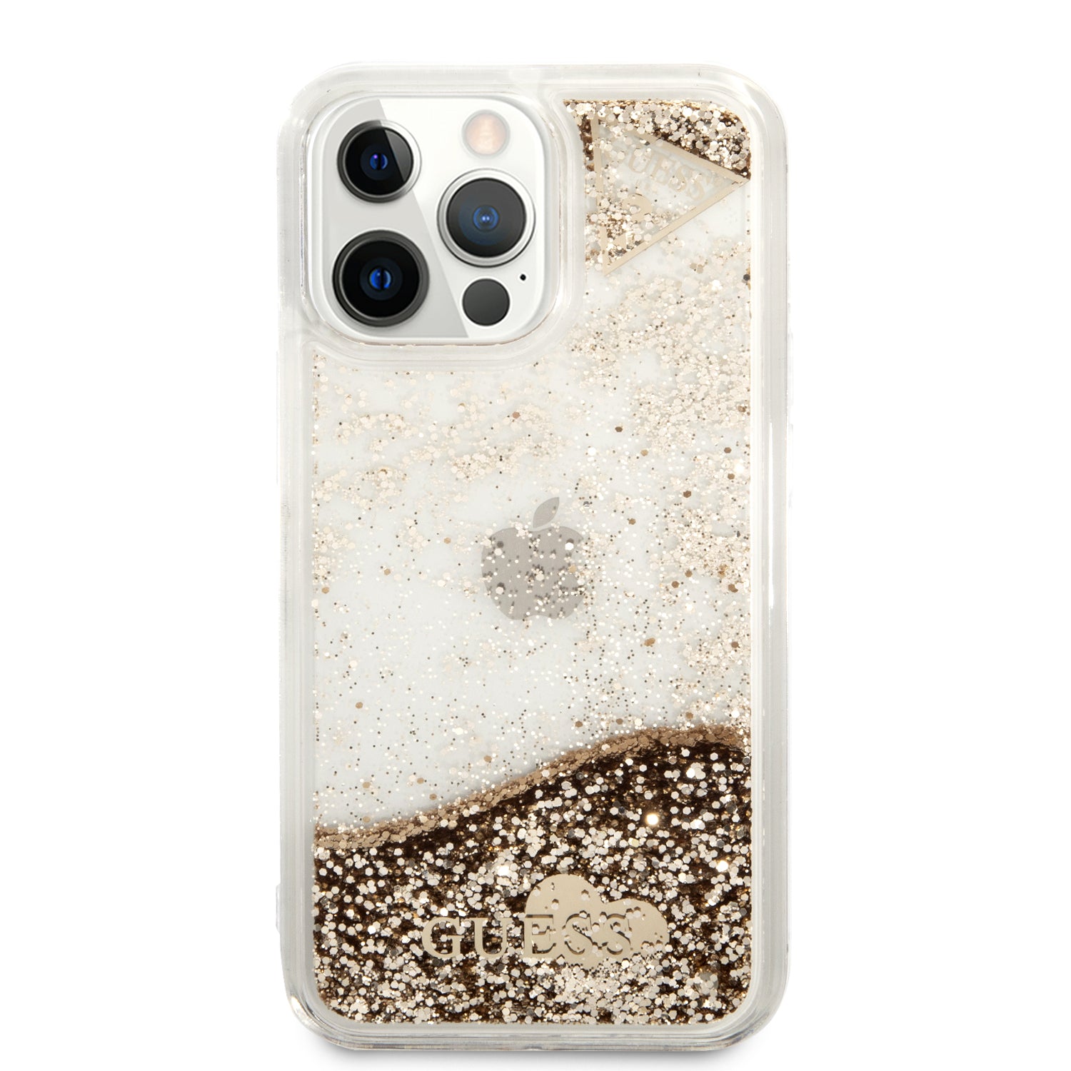 Guess GUOHCP14LGLHFLGO iPhone 14 Pro 6.1 "gold / gold hardcase Glitter Charms