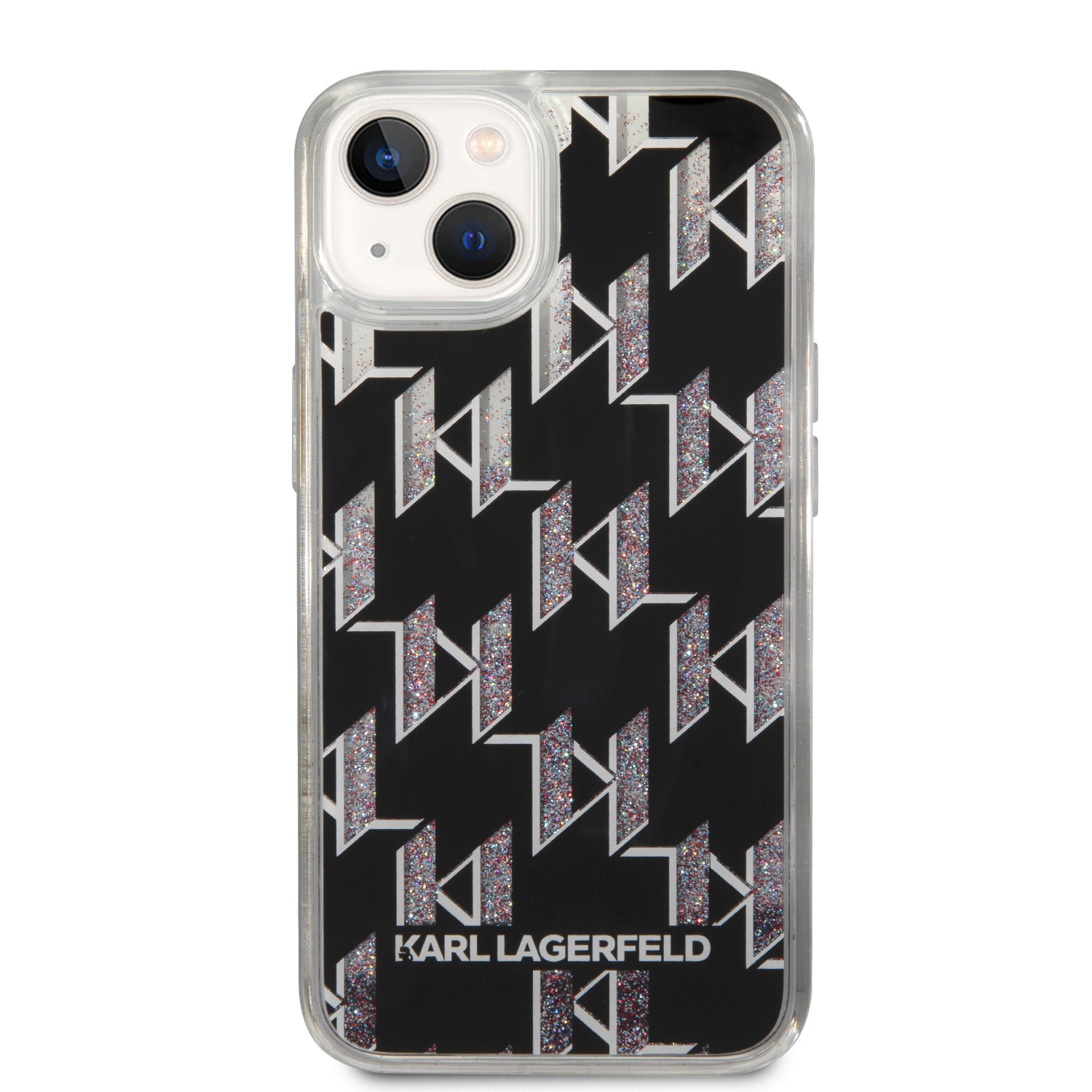 Karl Lagerfeld KLHCP14MLMNMK iPhone 14 Plus 6.7 "hardcase black / black Liquid Glitter Monogram