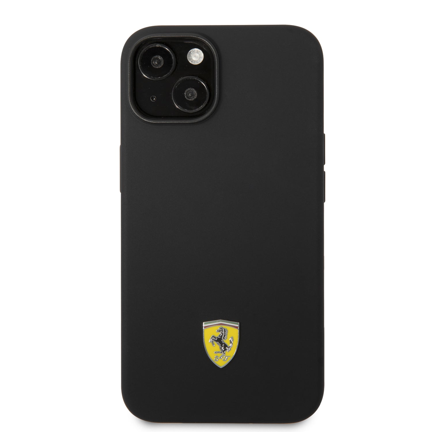 Ferrari FEHCP14SSIBBK iPhone 14 6.1" black/black hardcase Silicone Metal Logo