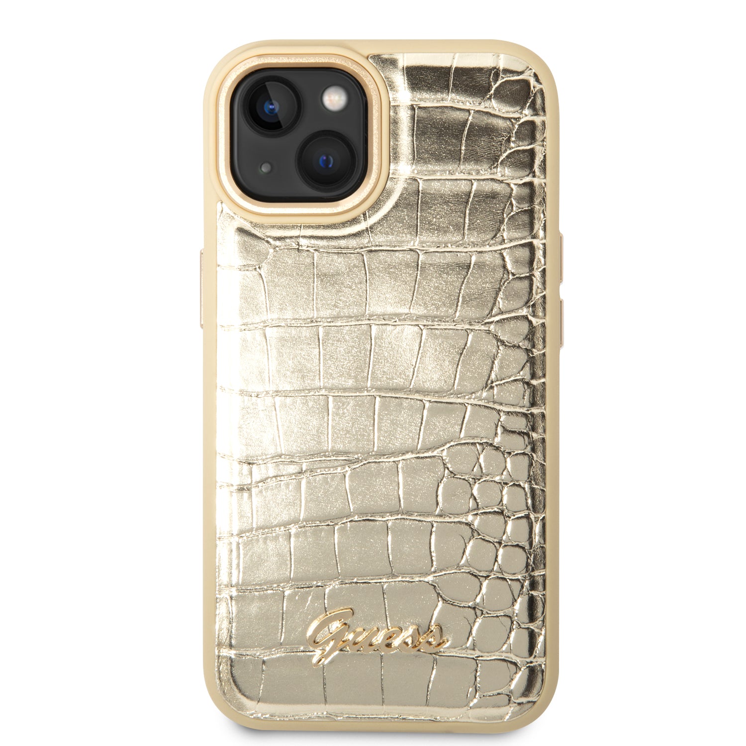 Guess GUHCP14MHGCRHD iPhone 14 Plus 6.7 "gold / gold hardcase Croco Collection