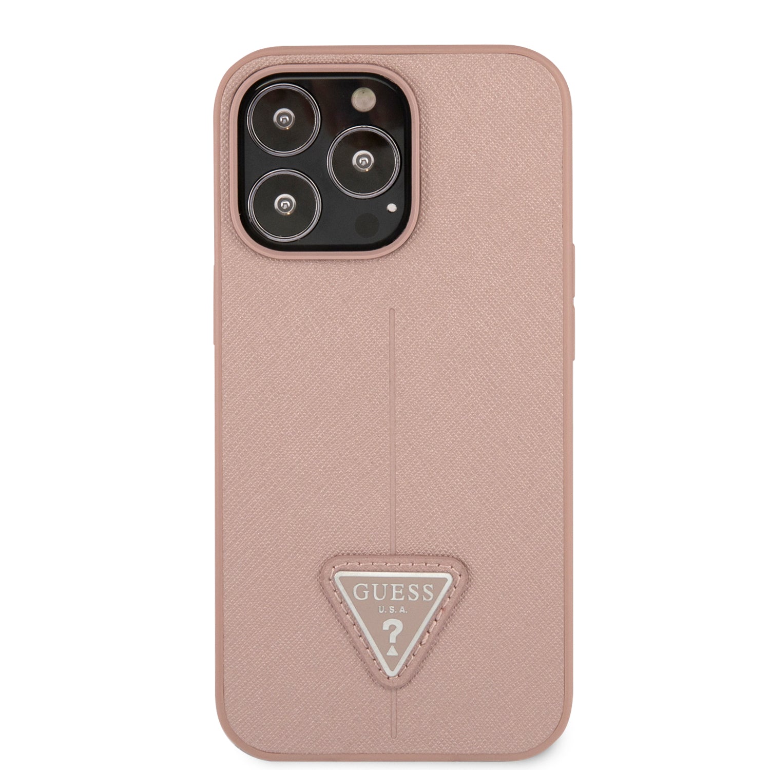 Guess GUHCP14LPSATLP iPhone 14 Pro 6.1 "pink / pink hardcase SaffianoTriangle Logo