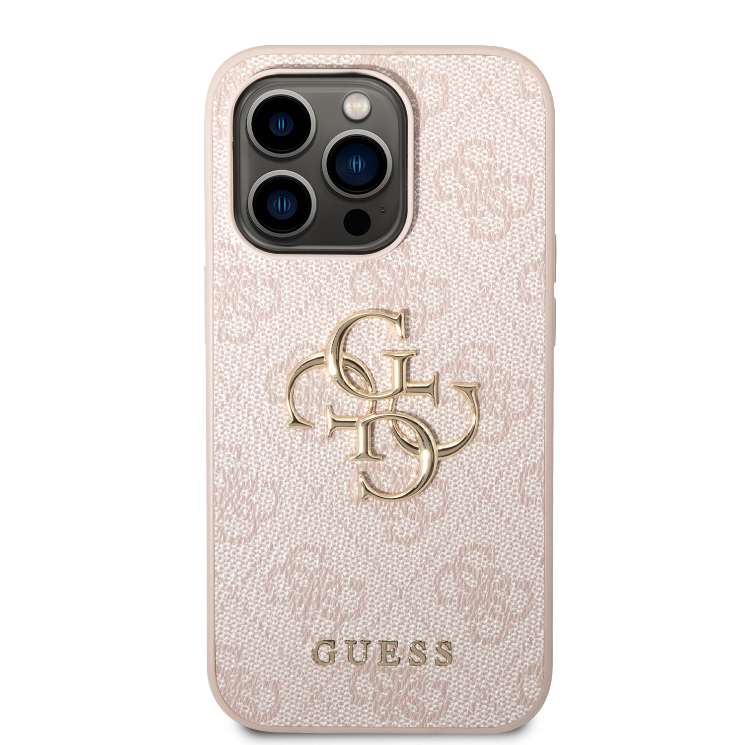 Guess GUHCP14L4GMGPI iPhone 14 Pro 6.1" pink/pink hardcase 4G Big Metal Logo