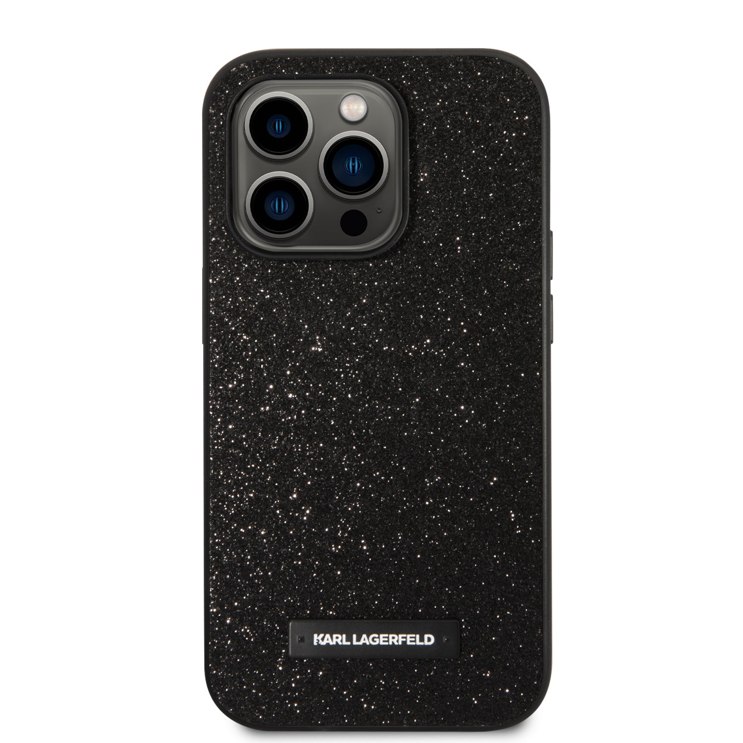 Karl Lagerfeld KLHCP14LG2ELK iPhone 14 Pro 6.1 "hardcase black / black Glitter Plaque Logo
