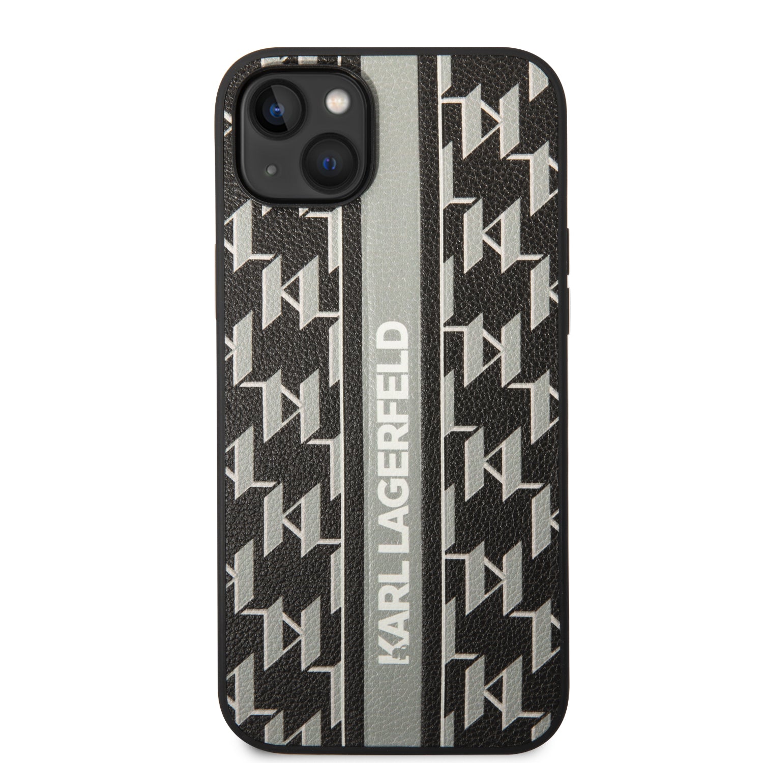 Karl Lagerfeld KLHCP14SPGKLSKG iPhone 14 6.1 "hardcase gray / gray Monogram Stripe