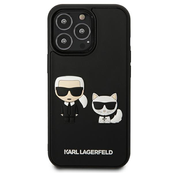 Karl Lagerfeld KLHCP13L3DRKCK iPhone 13 Pro / 13 6.1" black/black hardcase Karl&amp;Choupette Ikonik 3D