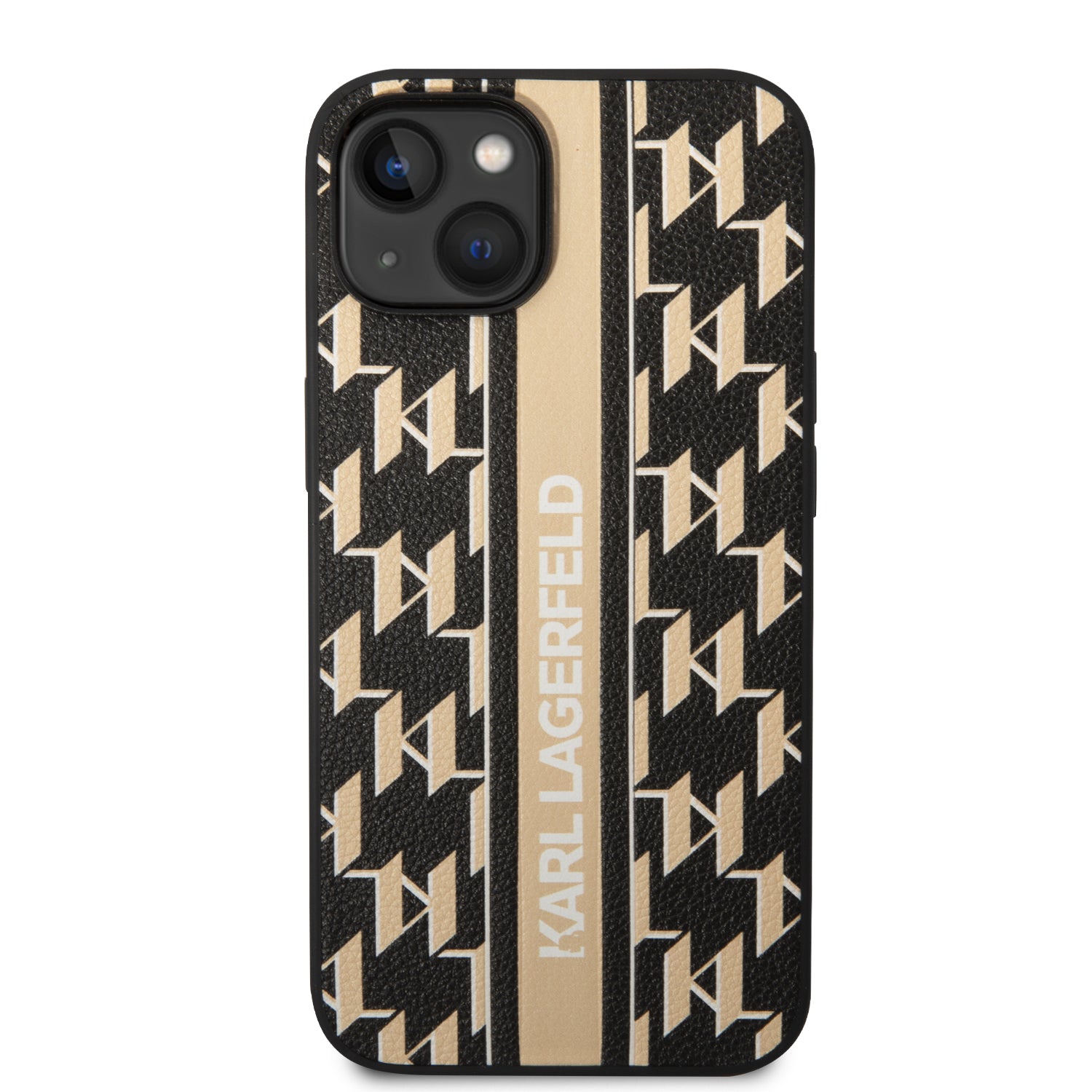 Karl Lagerfeld KLHCP14SPGKLSKW iPhone 14 6.1 "hardcase brown / brown Monogram Stripe