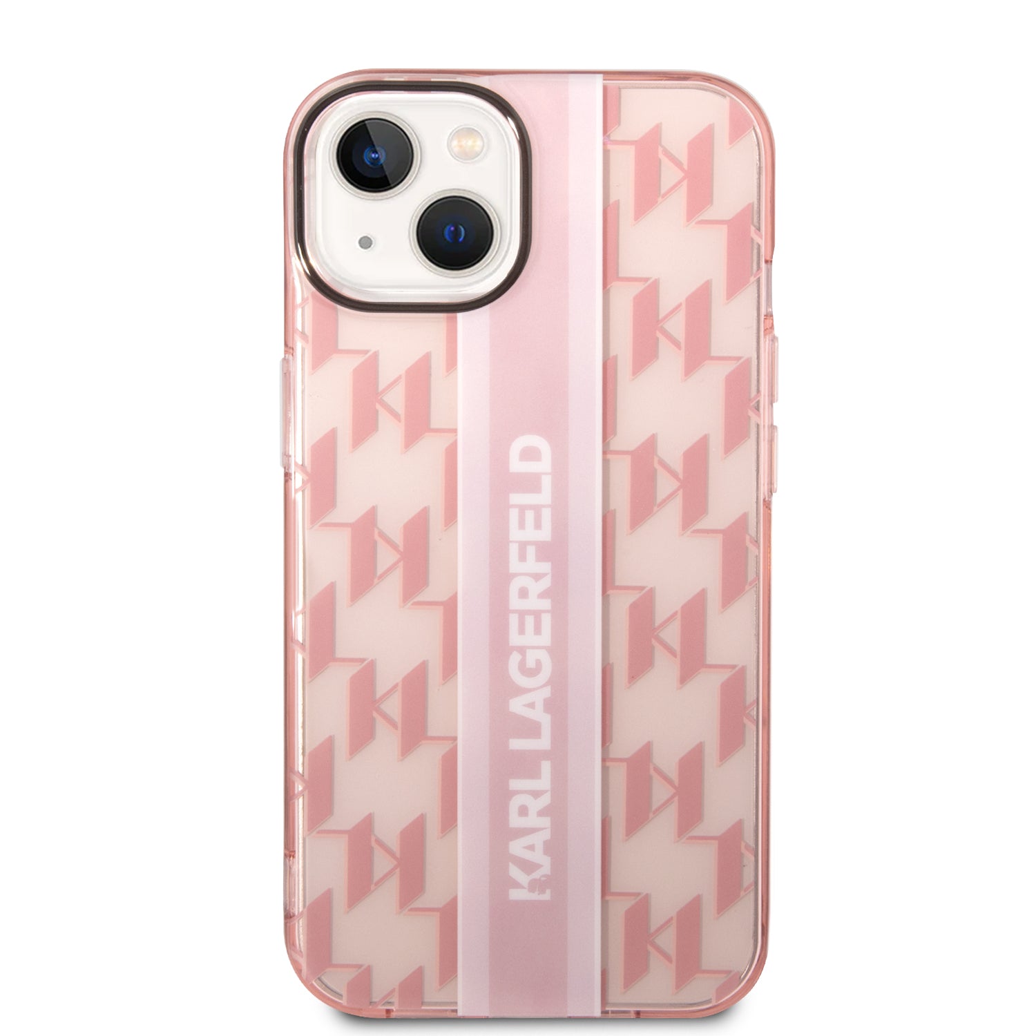 Karl Lagerfeld KLHCP14MHKLSPCP iPhone 14 Plus 6.7 "hardcase pink / pink Mono Vertical Stripe