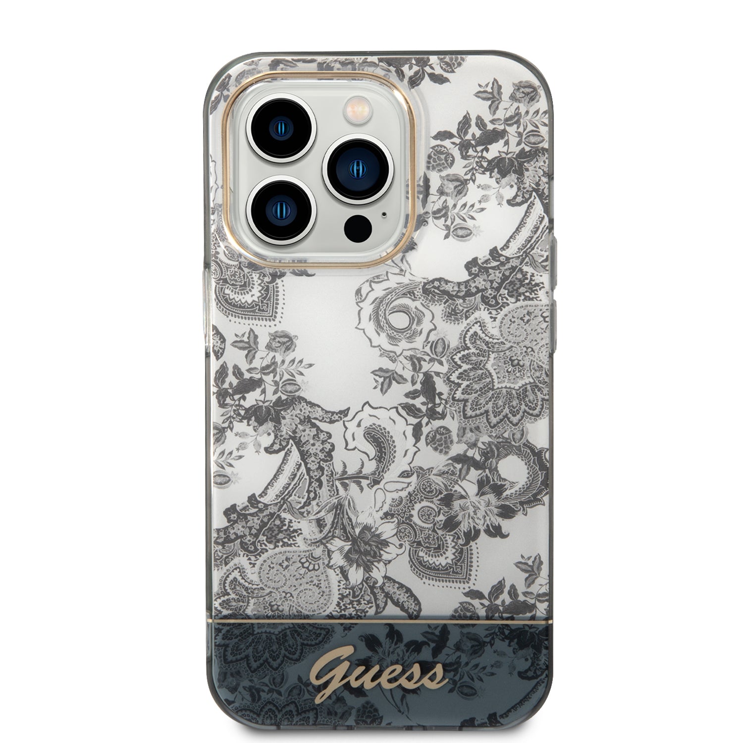 Guess GUHCP14LHGPLHG iPhone 14 Pro 6.1" grey/grey hardcase Porcelain Collection