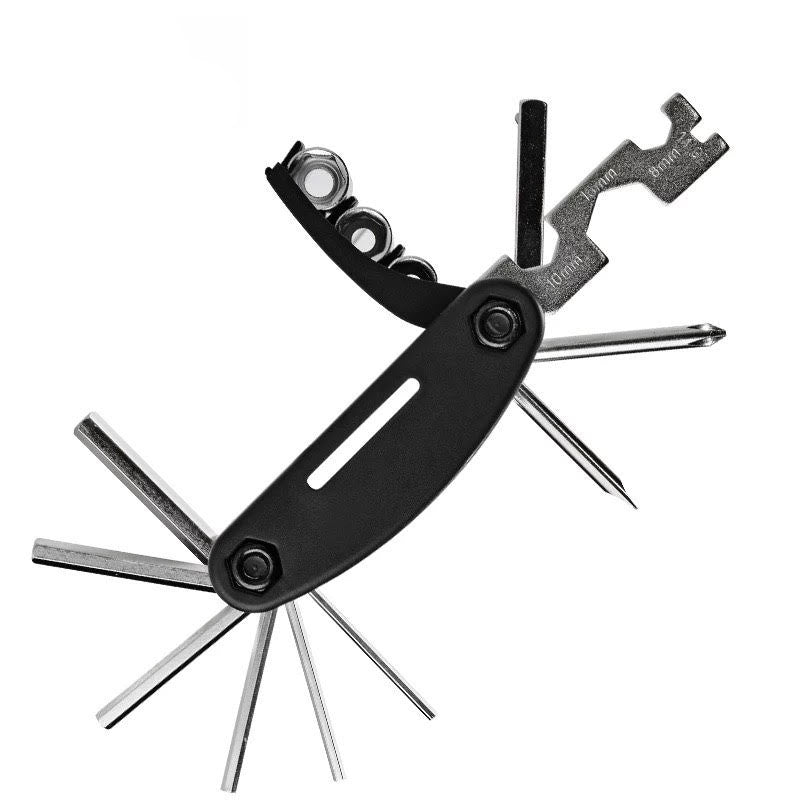 Rockbros GJ1601 16-in-1 multi-tool for bicycle repair - black